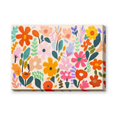 Floral Maximalist Wall Art Print – Playful Multicolor Botanical Pattern