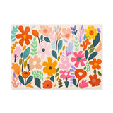 Floral Maximalist Wall Art Print – Playful Multicolor Botanical Pattern