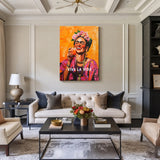 Frida Kahlo Pop Art Wall Decor – Viva La Vida Portrait with Drink