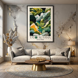 Garden Botanical Wall Art Poster – Dotted Kusama Landscape Print