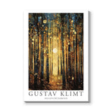 Golden Forest Vintage Wall Art Print – Gustav Klimt Exhibition Print