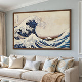 Great Wave Traditional Wall Decor – Japanese Ocean Print with Mount Fuji