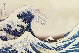 Great Wave Traditional Wall Decor – Japanese Ocean Print with Mount Fuji