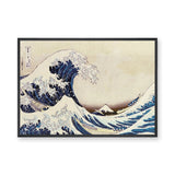 Great Wave Traditional Wall Decor – Japanese Ocean Print with Mount Fuji