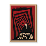 Inception Movie Retro Wall Decor – Red Black Geometric Tunnel Print