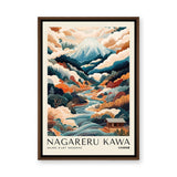 Japanese Landscape Japandi Wall Art Poster – Nagareru Kawa Mountain River