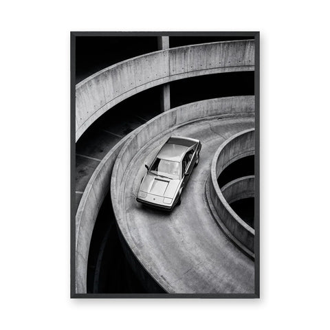 Lamborghini Jalpa Modern Wall Decor – Spiral Parking Ramp Photo