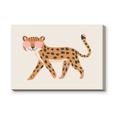 Leopard Kids Wall Art Poster – Big Cat in Pink Heart Sunglasses