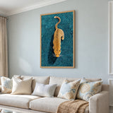 Leopard Surreal Abstract Wall Decor – Teal Swirl Animal Print