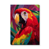 Macaw Parrot Eclectic Wall Art Print – Vibrant Tropical Bird Portrait