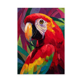 Macaw Parrot Eclectic Wall Art Print – Vibrant Tropical Bird Portrait