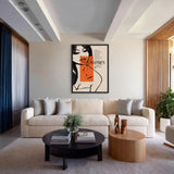 Mad Men Retro Wall Art Poster – Smoking Woman Typography Print