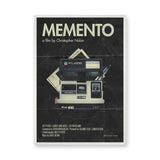 Memento Movie Typography Wall Art Print – Vintage Polaroid Film Print