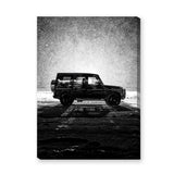 Mercedes G-Class Modern Wall Decor – Black SUV Snow Photography