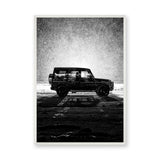 Mercedes G-Class Modern Wall Decor – Black SUV Snow Photography