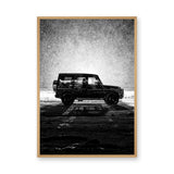 Mercedes G-Class Modern Wall Decor – Black SUV Snow Photography