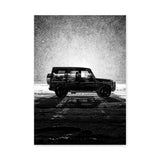 Mercedes G-Class Modern Wall Decor – Black SUV Snow Photography