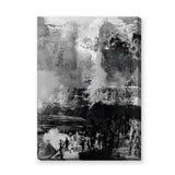 Monochrome Abstract Modern Wall Art Print – Black and White Urban Scene