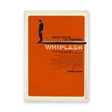 Movie Typography Wall Art Poster – Minimalist Orange Whiplash Print