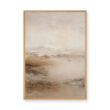 Neutral Abstract Landscape Minimalist Wall Decor – Soft Beige Nature Print
