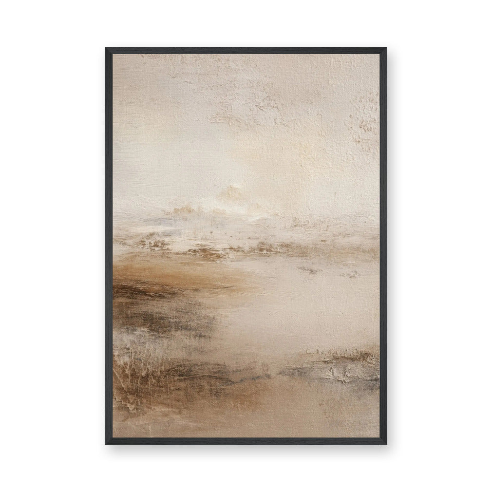 Neutral Abstract Landscape Minimalist Wall Decor – Soft Beige Nature Print