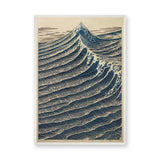 Ocean Wave Traditional Wall Art Print – Japanese Woodblock Mountain Print