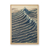 Ocean Wave Traditional Wall Art Print – Japanese Woodblock Mountain Print