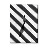 Photography Minimalist Wall Art Poster – Black White Crosswalk Portrait