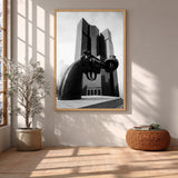 Photography Modern Minimalist Wall Decor – Knotted Gun Sculpture Photo