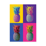 Pineapple Pop Art Wall Art Poster – Colorful Tropical Fruit Grid