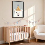 Polar Bear Kids Wall Art Print – Cute Minimalist Nursery Party Bear