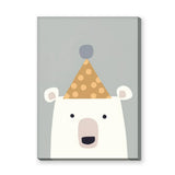 Polar Bear Kids Wall Art Print – Cute Minimalist Nursery Party Bear