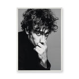 Portrait Photography Modern Minimalist Wall Art Poster – Black and White Male Portrait