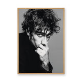 Portrait Photography Modern Minimalist Wall Art Poster – Black and White Male Portrait