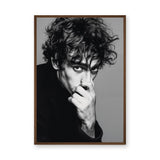 Portrait Photography Modern Minimalist Wall Art Poster – Black and White Male Portrait
