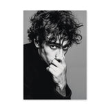 Portrait Photography Modern Minimalist Wall Art Poster – Black and White Male Portrait