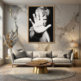 Portrait Photography Modern Wall Art Print – Black and White Hand Portrait