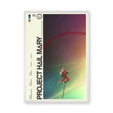 Project Hail Mary Astronaut Retro Wall Decor – Sci-Fi Typography Print