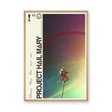 Project Hail Mary Astronaut Retro Wall Decor – Sci-Fi Typography Print