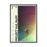 Project Hail Mary Astronaut Retro Wall Decor – Sci-Fi Typography Print
