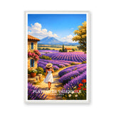 Provence Lavender Fields Vintage Wall Art Poster – Plateau de Valensole Print