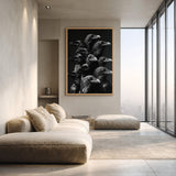 Raven Photography Modern Wall Art Print – Dark Black and White Bird Cluster