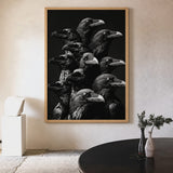 Raven Photography Modern Wall Art Print – Dramatic Black and White Bird Print