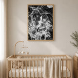 Seabird Ocean Coastal Wall Decor – Black and White Wave Photography