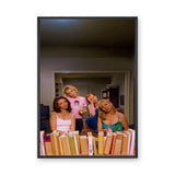Sex and the City Retro Wall Decor – Four Women Watching Behind Books