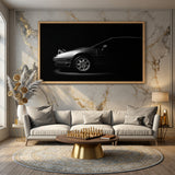 Sports Coupe Photography Modern Wall Art Print – Dark Minimalist Car Print