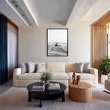 Surfer Photography Modern Wall Art Print – Black-and-White Ocean Wave Print
