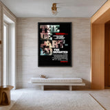 The Departed Movie Typography Wall Art Print – Dark Cast Portrait Print