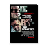 The Departed Movie Typography Wall Art Print – Dark Cast Portrait Print