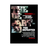 The Departed Movie Typography Wall Art Print – Dark Cast Portrait Print